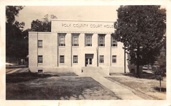 Mena Arkansas Court House Real Photo Vintage Postcard AA98870