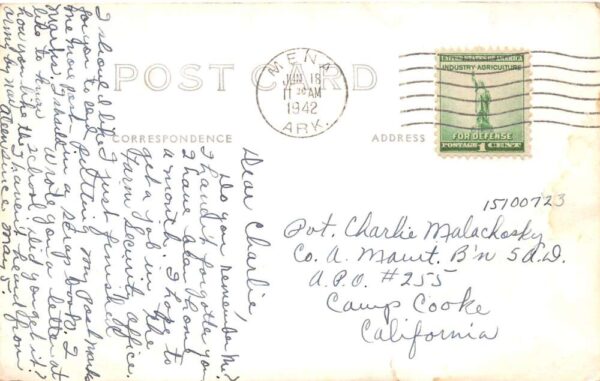 Mena Arkansas Court House Real Photo Vintage Postcard AA98870 - Image 2