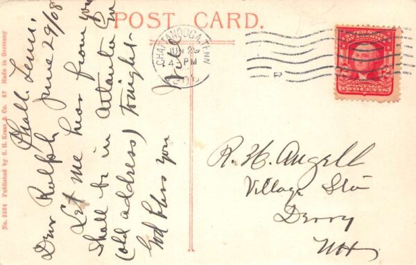 Chattanooga Tennessee Confederate Cemetery Entrance Vintage Postcard AA98888 - Image 2