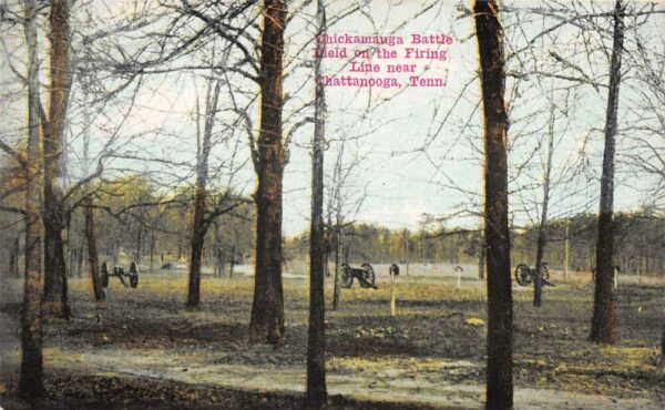 Chattanooga Tennessee Chickamauga Battle Field on the Firing Line PC AA98889