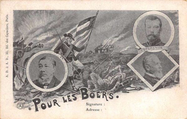 South Africa Boer War Russian Emporer Vintage Postcard AA98900