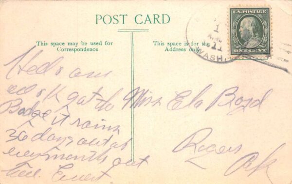 Port Ludlow Washington Puget Mill Co Cook House Vintage Postcard AA99097 - Image 2