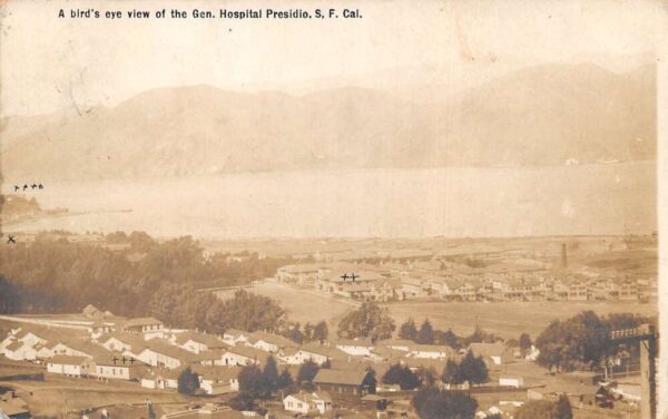 San Francisco California View of of Gen Hospital Presidio Real Photo PC AA99107