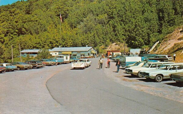 Hancock Michigan Arcadian Copper Mine Tours Parking Lot Vintage Postcard AA99123