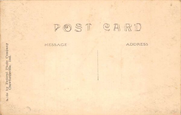 Crawfordsville Indiana Public Library Real Photo Vintage Postcard AA99161 - Image 2