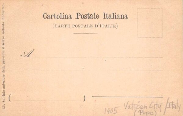 Sua Santita Leone XIII Pope Leo XIII Vintage Postcard AA99181 - Image 2