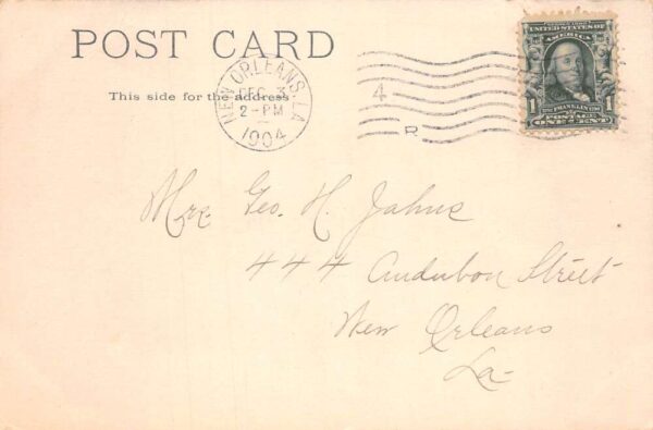 New Orleans Louisiana Lee Monument Vintage Postcard AA99184 - Image 2
