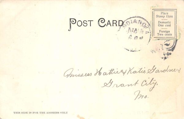 Indianola Iowa First Methodist Episcopal Church and Parsonage Postcard AA99227 - Image 2