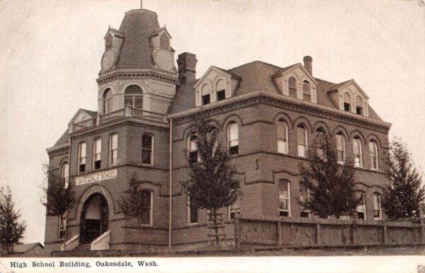 Oakesdale Washington High School Vintage Postcard AA99228