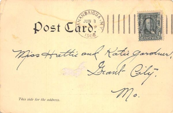 Hopewell New York Methodist Episcopal Church Parsonage Vintage Postcard AA99229 - Image 2