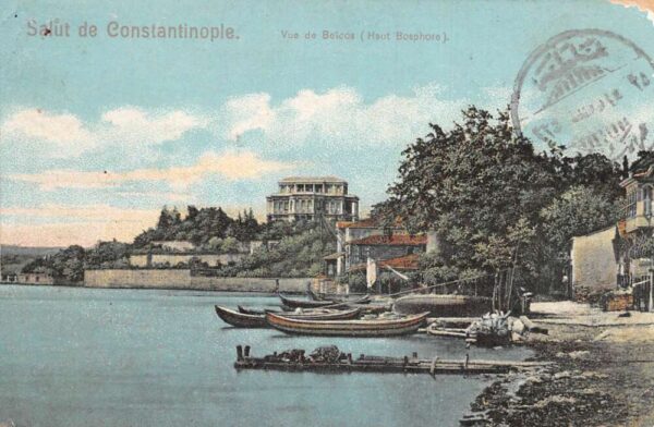 Constantinople Istanbul Turkey Beicos Bosphore River Scenic View PC AA99237
