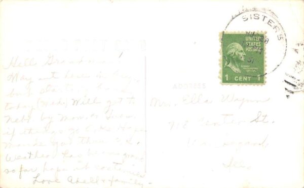 Newport Oregon Yaquina Bay Lighthouse Real Photo Vintage Postcard AA99291 - Image 2