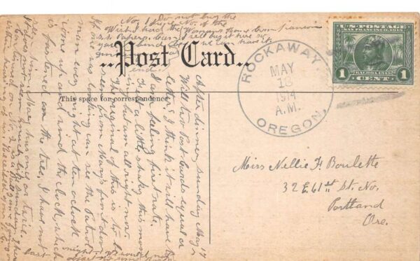 Saltair Oregon US Lifesavers Patrol Station Vintage Postcard AA99311 - Image 2