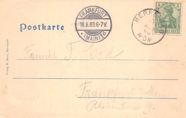 Herrenalb Germany Birds Eye View Gruss aus Vintage Postcard AA99313 - Image 2