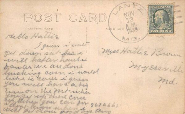 Thurmont Maryland Station and Train Real Photo Vintage Postcard AA99463 - Image 2
