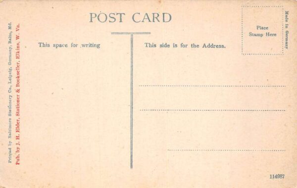 Elkins West Virginia Randolph County Court House Vintage Postcard AA99537 - Image 2