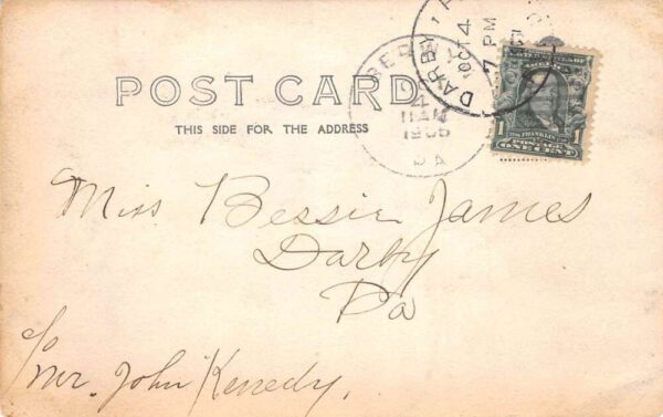 Berwyn Pennsylvania Residence Winter Snow Real Photo Vintage Postcard AA99557 - Image 2