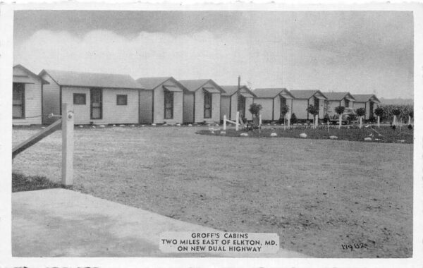 Elkton Maryland Groffs Cabin Vintage Postcard AA99583