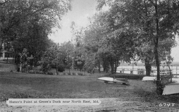 North East Maryland Green's Dock Hance's Point Vintage Postcard AA99585