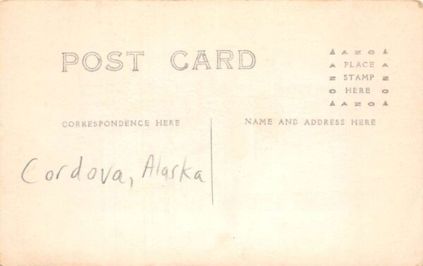 Cordova Alaska Warehouses on Docks Real Photo Vintage Postcard AA99702 - Image 2