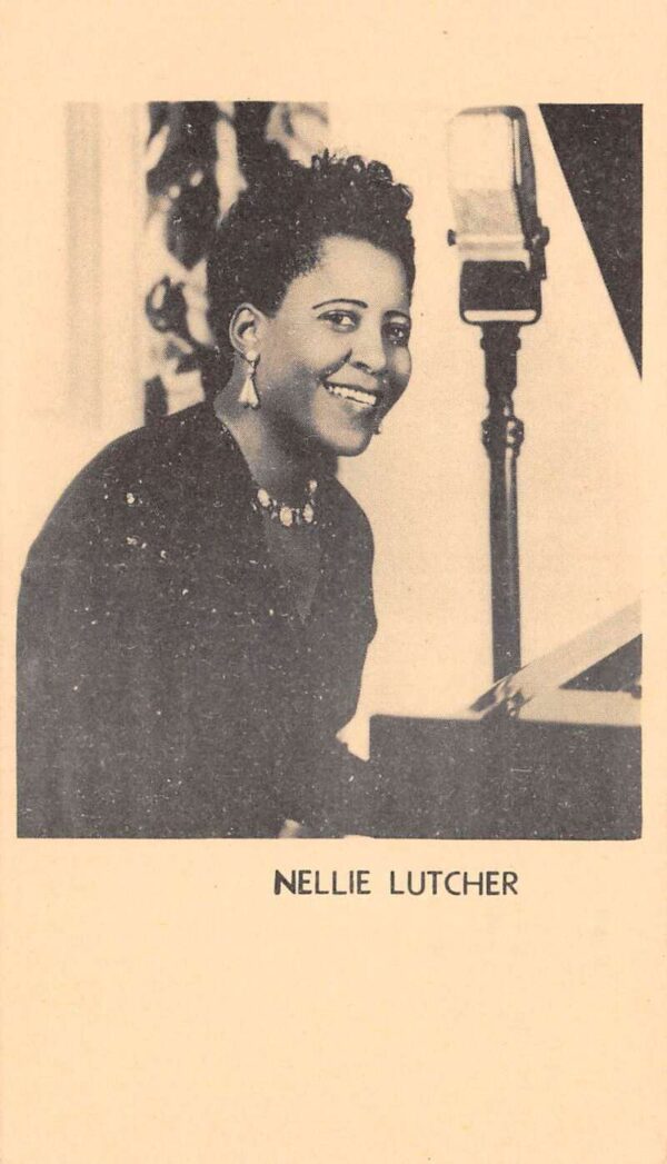 Washington DC Club Kavakos Nellie Lutcher Singer Pianist Postcard AA99711