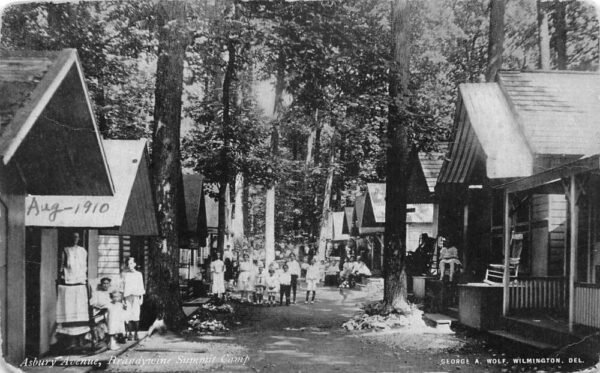 Brandywine Summit Camp Pennsylvania Asbury Avenue Vintage Postcard AA99717