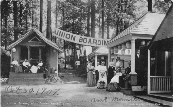 Brandywine Summit Camp Pennsylvania Union Avenue Cottages Postcard AA99718