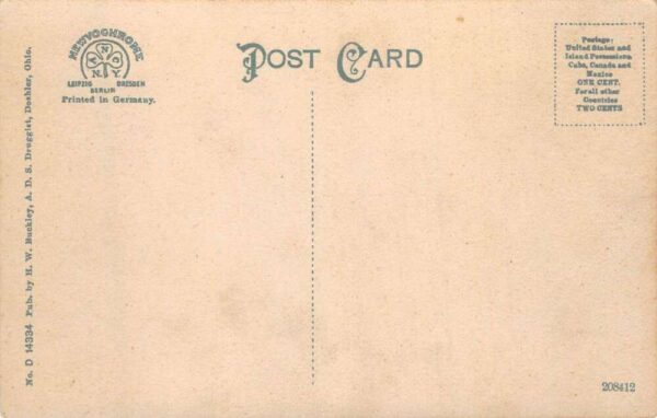Deshier Ohio West and East Main Street Views Vintage Postcard AA99726 - Image 2