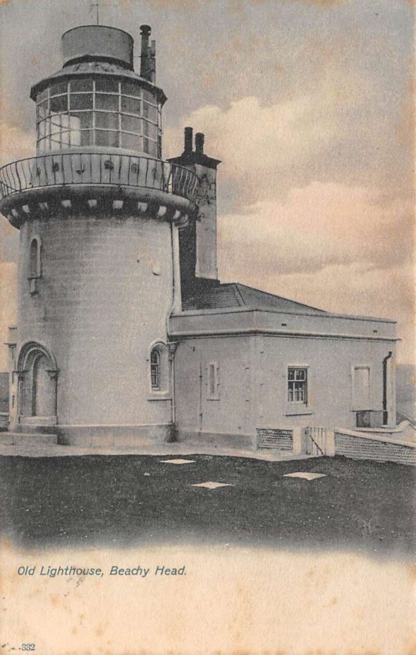 Eastbourne England Beachy Head Belle Toute Lighthouse Vintage Postcard AA99727