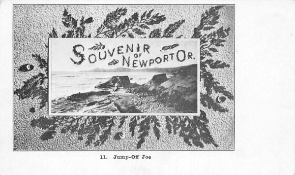 Newport Oregon Jump-Off Joe Scenic View Vintage Postcard AA99733