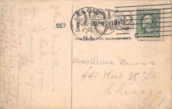 Aurora Illinois Fox River Park Vintage Postcard AA99747 - Image 2