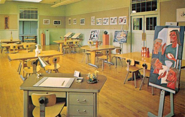 Joliet Illinois College of St Francis Art Studio Vintage Postcard AA99761