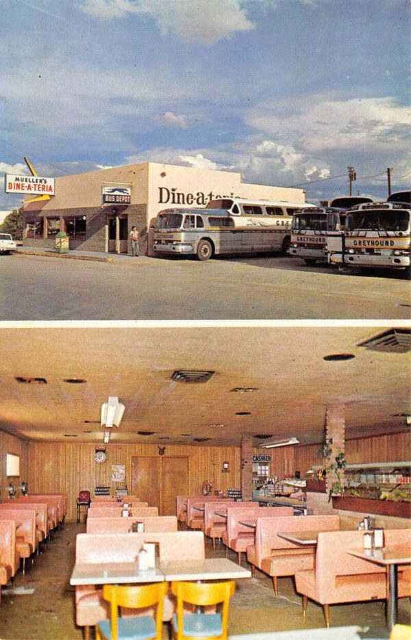 Van Horn Texas Mueller's Dineateria Vintage Postcard AA99772
