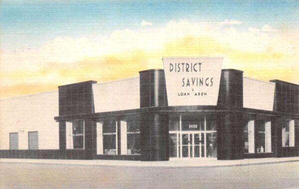 Cliffside Chicago Illinois District Savings Bank Vintage Postcard AA99779