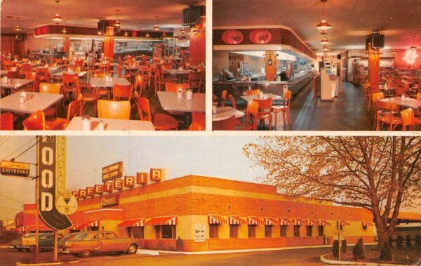 New Castle Delaware Clemente's Cafeteria Greyhound Rest Stop Views PC AA99782