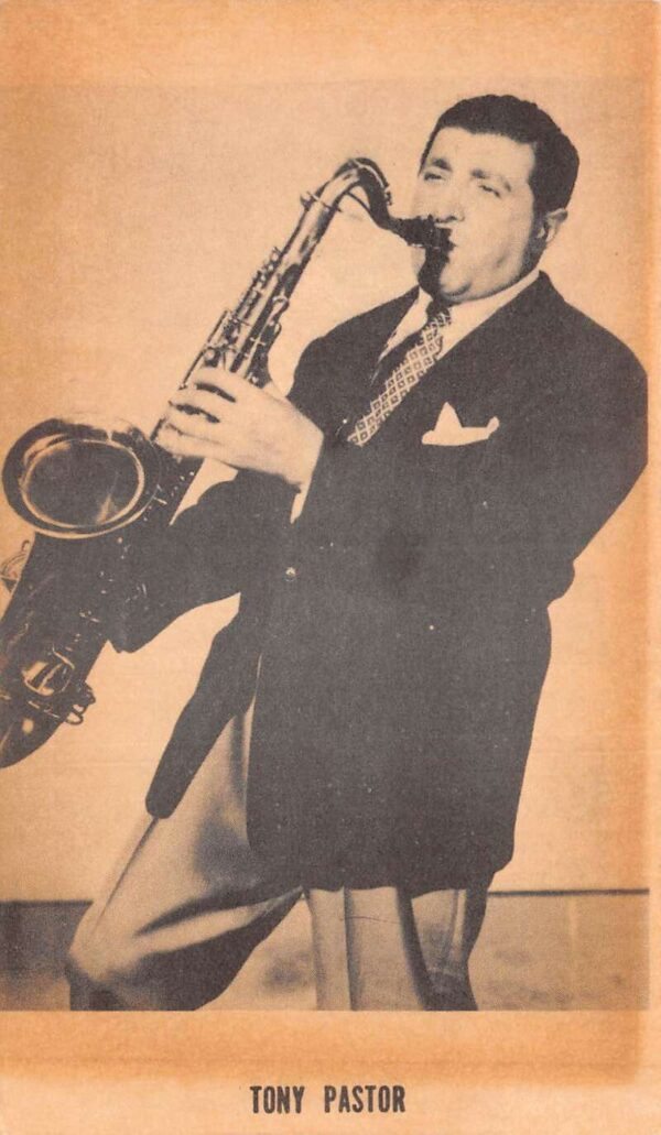 Washington DC Club Kavakos Tony Pastor Saxophone Musician Postcard AA99797