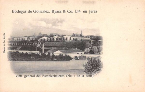 Jerez Spain Byass Gonzales Vineyard Vintage Postcard AA99800