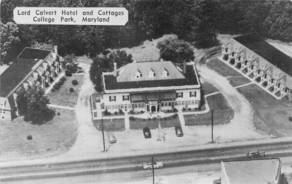 College Park Maryland Lord Calvert Hotel and Cottages Vintage Postcard AA99853