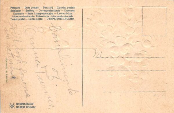 Coppock Iowa Greetings Flowers Glitter PFB Postcard AA87346 - Image 2