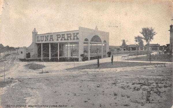 Washington DC Luna Park Band Stand Vintage Postcard AA87366