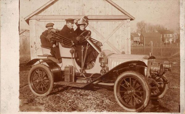 People in Automobile Car Auto Real Photo Vintage Postcard AA87388