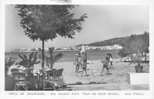 Ibiza Baleares San Antonio Abad Playa del Hotel Sevinas Real Photo PC AA87396