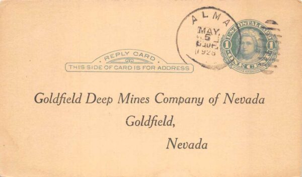Goldfield Nevada Goldfield Deep Mines Co Annual Stockholders Meeting PC AA87406 - Image 2