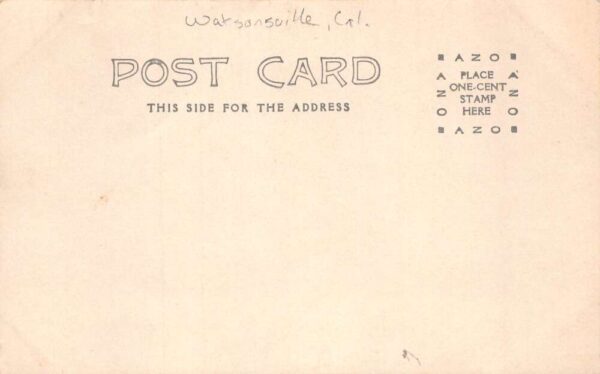 Watsonville California City Hall Real Photo Vintage Postcard AA87424 - Image 2