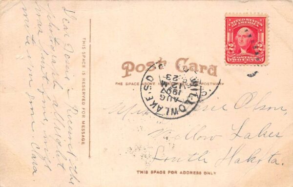 Blanchardville Wisconsin High School Vintage Postcard AA87433 - Image 2