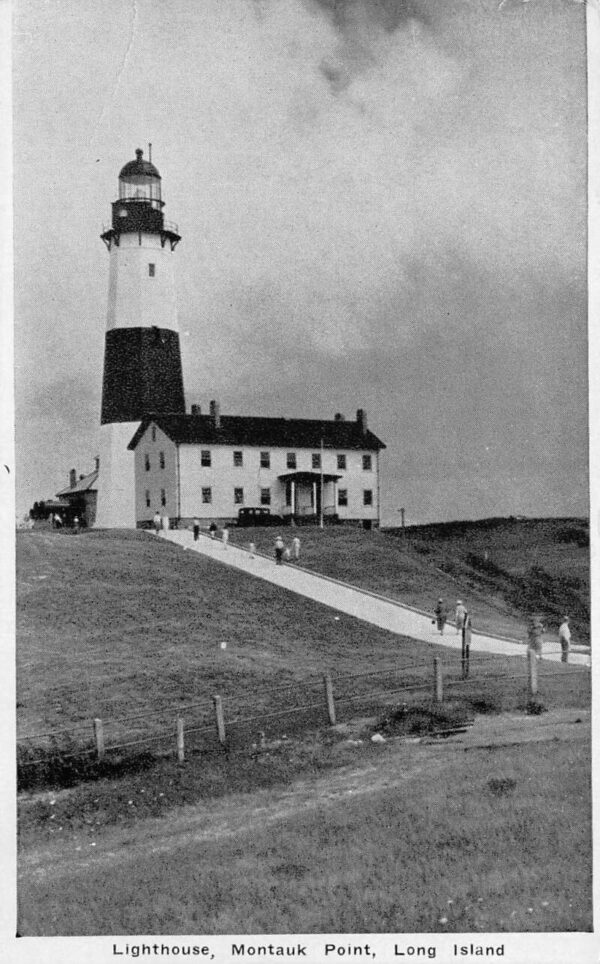 Montauk Point Long Island New York Lighthouse Vintage Postcard AA87468