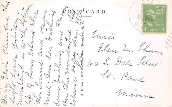 Montauk Point Long Island New York Lighthouse Vintage Postcard AA87468 - Image 2