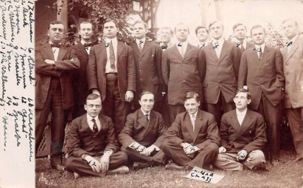 Dayton Ohio Central Theological Seminary Class Real Photo Postcard AA87469
