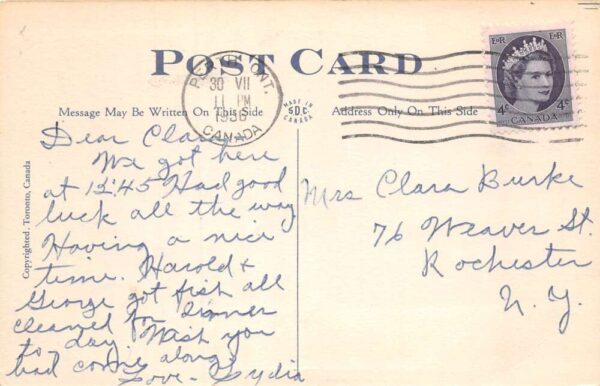 Westport Canada Greetings Fishing Scene Vintage Postcard AA87550 - Image 2