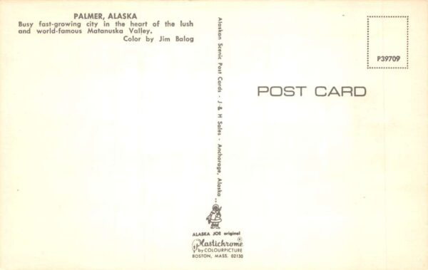 Palmer Alaska Greetings Business District Vintage Postcard AA87554 - Image 2